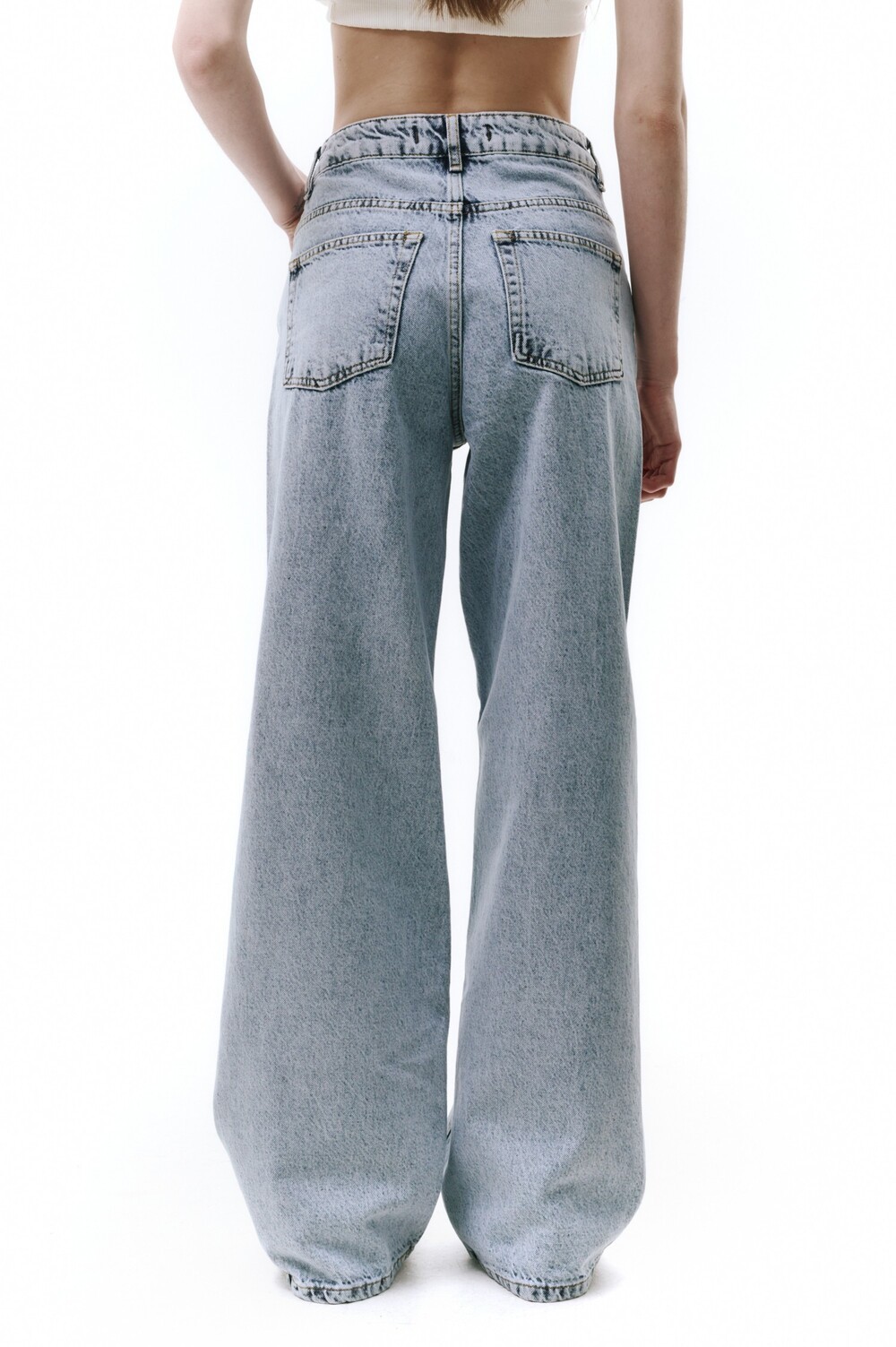 Wide leg jeans blue